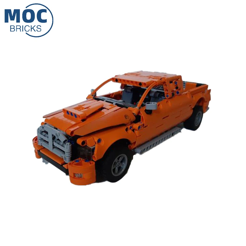 Конструктор серии Super Car MOC черный Dodge Ram 1500 3-я модель автомобиля сборные кирпичи