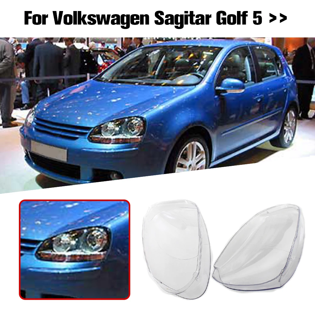 

Car Headlight Lenses Replacement Headlamp Shell Cover for Sagitar Golf 5 Front Left Right Headlight Lenses