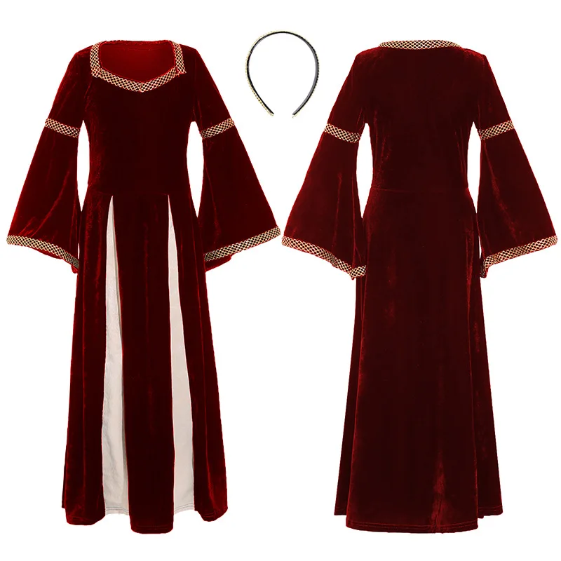 Платье средневековой принцессы для косплея