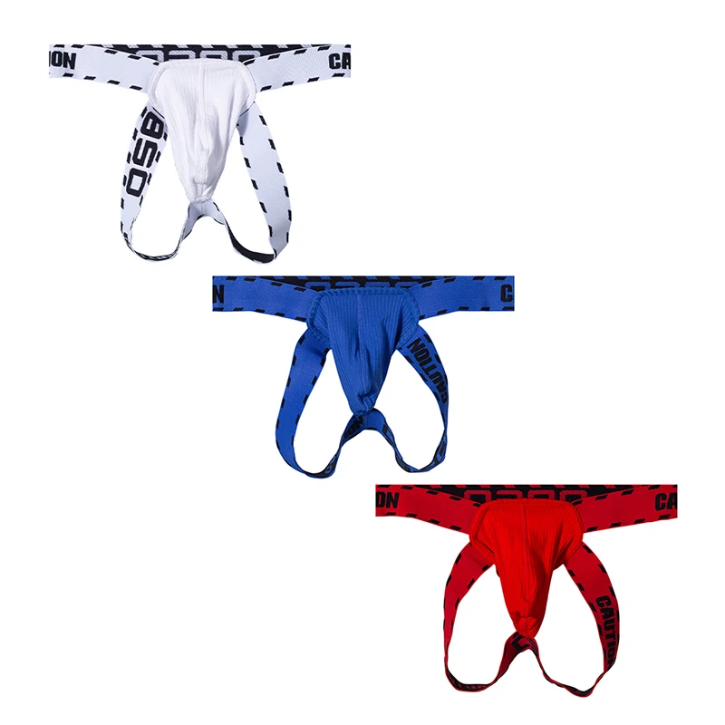 

3Pcs Cotton Low Waist Gay Sexy Underwear Man Jockstrap Underpants Stringi Men's Thong And G String Men Panties 2023 New Arrival