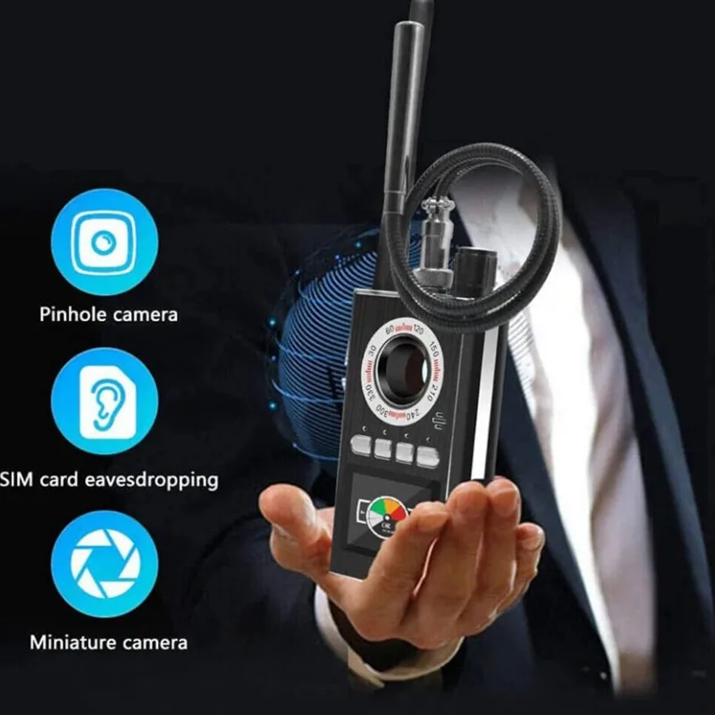 ai intelligent upgrade wiretap anti spy bug detector mini hidden camera gsm gps tracker eavesdropping finder free global shipping