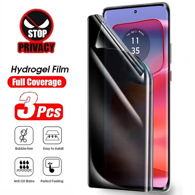 Защитная пленка для Motorola G22 G32 E32 E32S G42 G52 G82 G71S S30 X30 Pro Edge 30 Fusion Peo Ultra Гидрогелевая 3 шт.