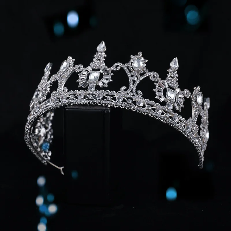 

fashion Crown White Wedding Women's Rhinestone Headband Bridal Tiara
