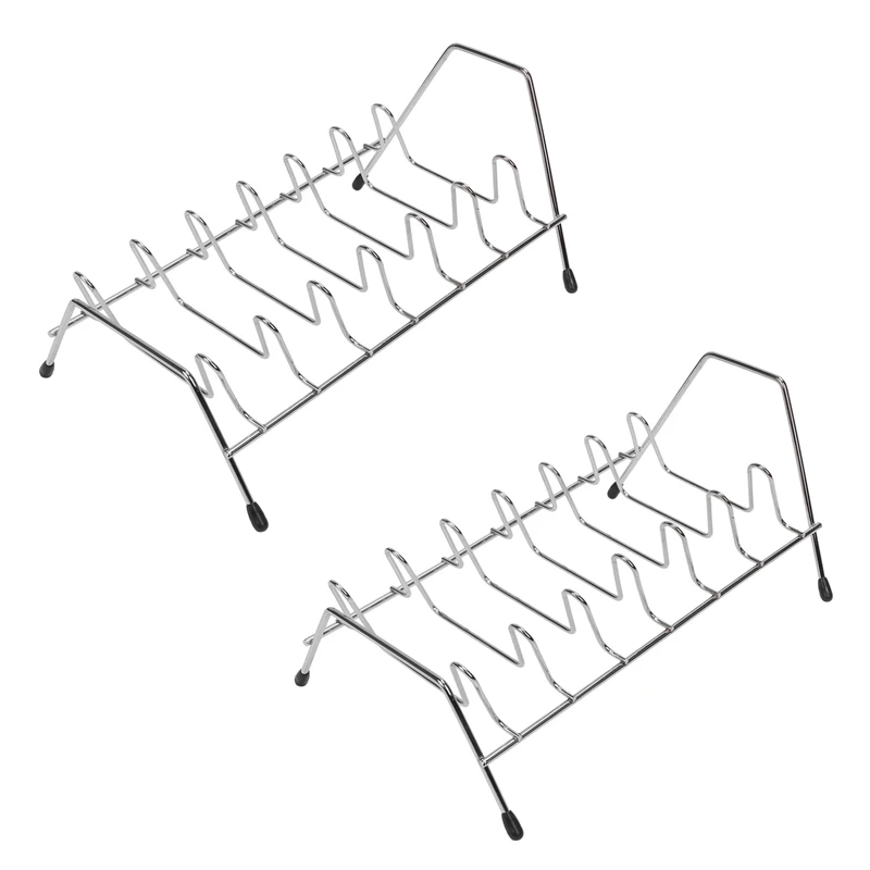 

2X Dish Drying Rack Kitchen Dishes Rack & Plate Holder Dish Drainer