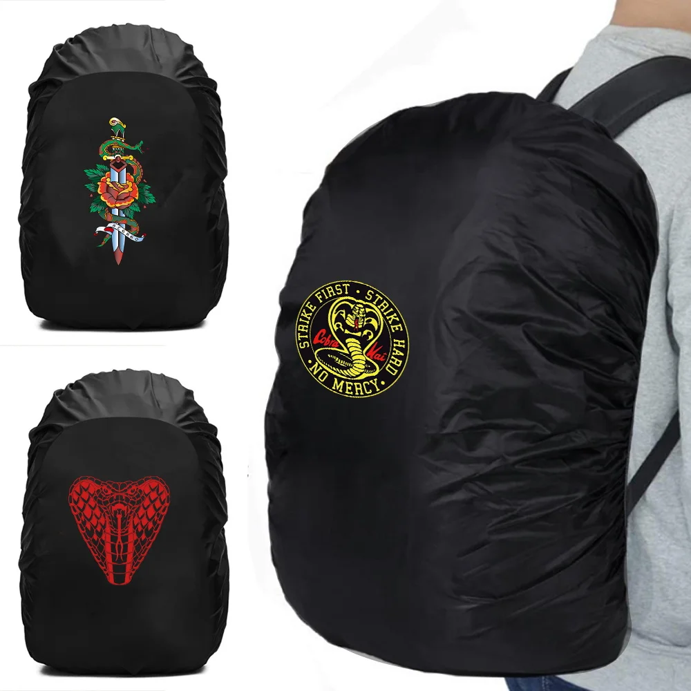 

Backpack Rain Cover Waterproof Outdoor Sport Back Pack Dustproof Cover Raincover Case Bag 20-70L Protection Cover Cobra Pattern