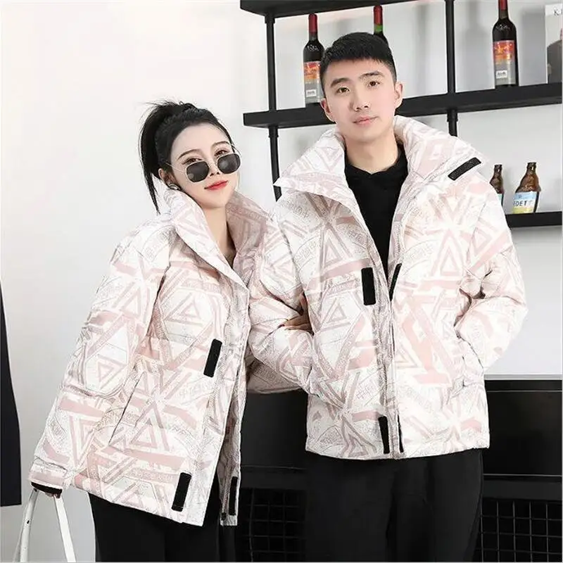 

New Fashion Women's Down Jacket 2022 Winter Down Coat Female Warm Loose Couple Outfit Outerwear