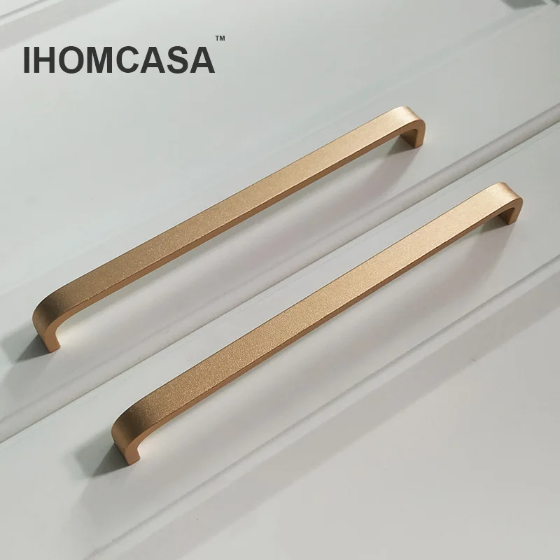 

IHOMCASA Золотой/черный шкаф Ручки для кухонной мебели для шкафа Ручки для дверей шкафа для ванной комнаты Ручки для ящиков шкафа Ручки для шкафчиков Алюминиевый сплав Современный стиль