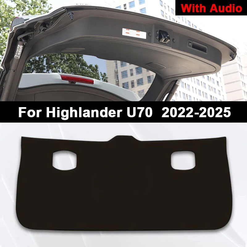 

Для Toyota Highlander U70 U50 U40 2009-2025 автомобильный багажник задняя дверь Kick Pad кожаный противоударный антигрязный коврик для двери багажника защита