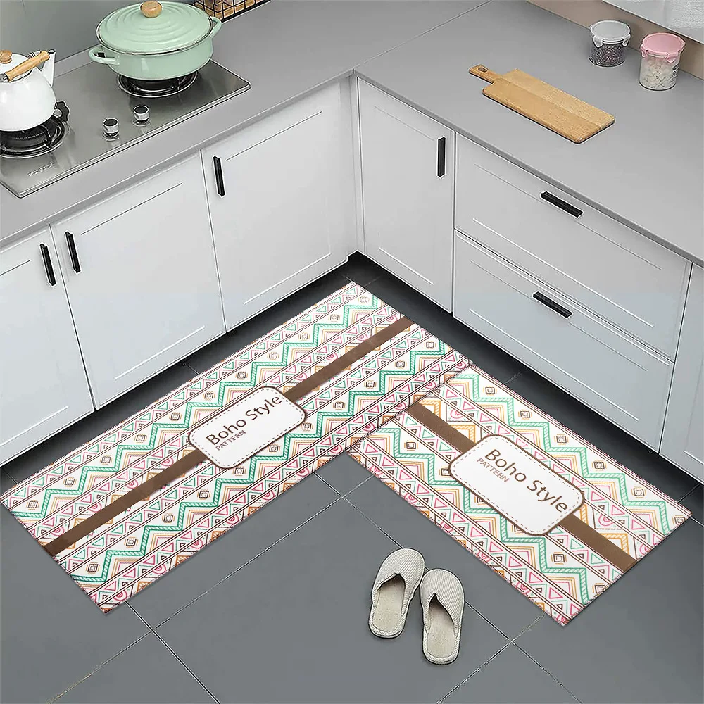 

Богемный этнический напольный коврик с принтом, дверной коврик, ковер для гостиной, спальни, кухни, нескользящий напольный коврик