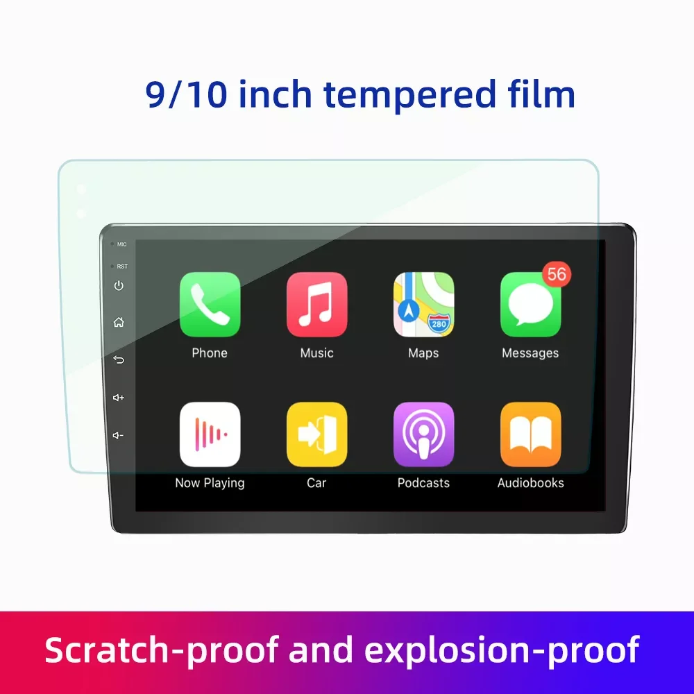 

NEW2023 JMANCE Car Tempered Glass Protective Film car Sticker for 9 10.1 inch Radio stereo DVD GPS touch full LCD screen car acc