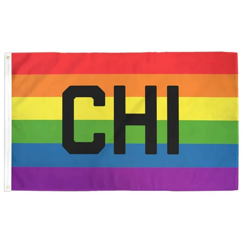 

Chicago (CHI) Pride Flag 3x5FT Banner Outdoor Or Indoor Decoration Polyester Digital Print Advertising Parade
