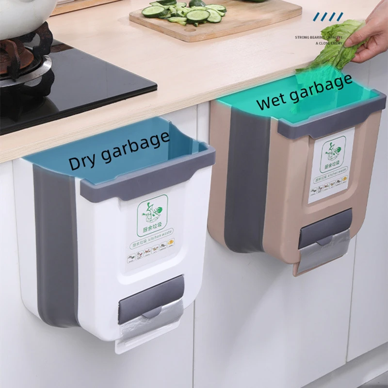 Очень большой 10л кухонный складной шкаф мусорная корзина для автомобиля