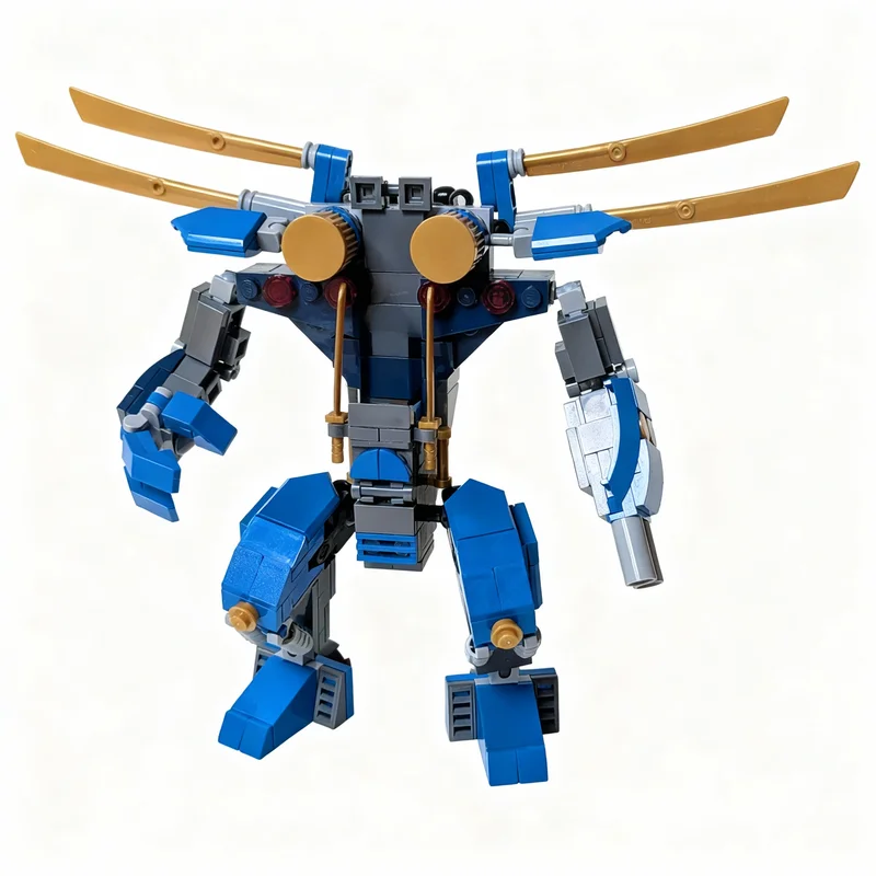 Фото 255 деталей MOC: Точная модель Jay S Electro Mech Ninjia, конструктор, игрушка для сборки, рождественский подарок, креативная идея для самостоятельной сборки №1