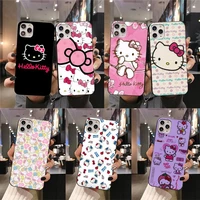 cute hello kitty phone case for iphone 13 12 11 pro mini xs max 8 7 plus x se 2020 xr cover