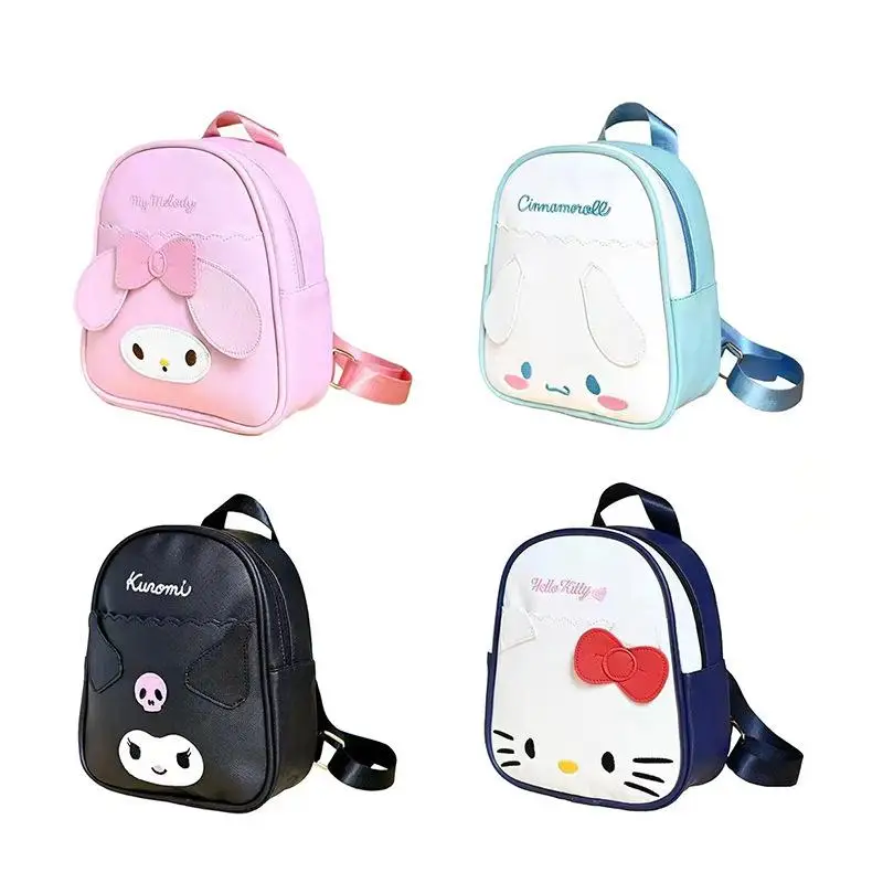 

Sanrio Hellokitty Mymelody Kuromi Cinnamoroll милый мультяшный Детский рюкзак Модный повседневный водонепроницаемый маленький школьный рюкзак
