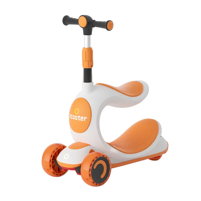 

Baby Scooter 1-2-3-6 Years Old Children's Yo-yo Scooter Girl Princess Three-in-one Can Sit and Ride A Scooter