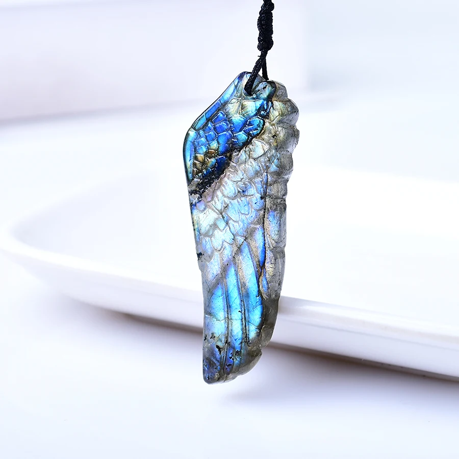 

Лабрадорит подвеска крылья ангела olevo