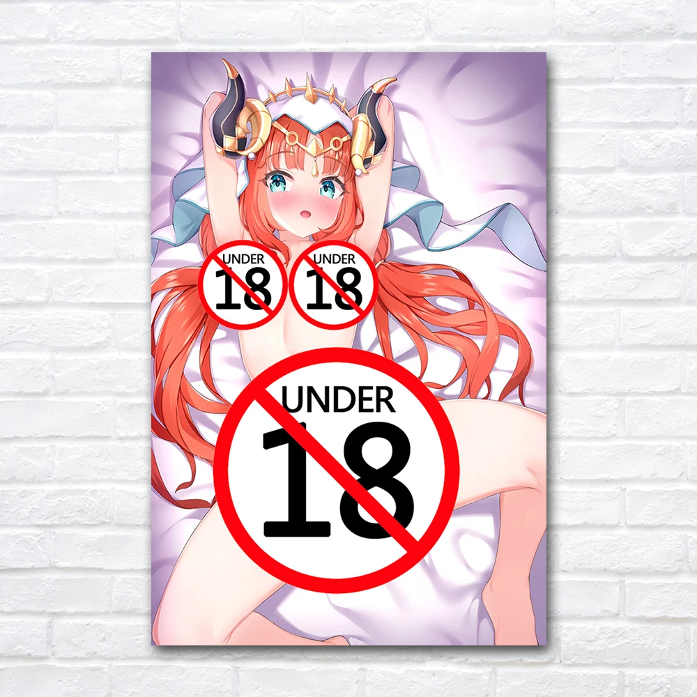 Современная картина на холсте без рамы кавайная красивая девушка аниме-плакат и