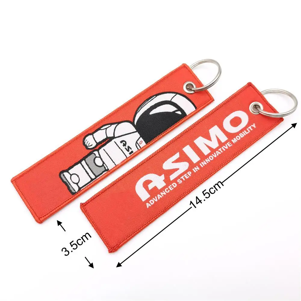 Брелок для ключей ASIMO с вышивкой логотипом автомобиля рюкзак шнурок брелок JDM В