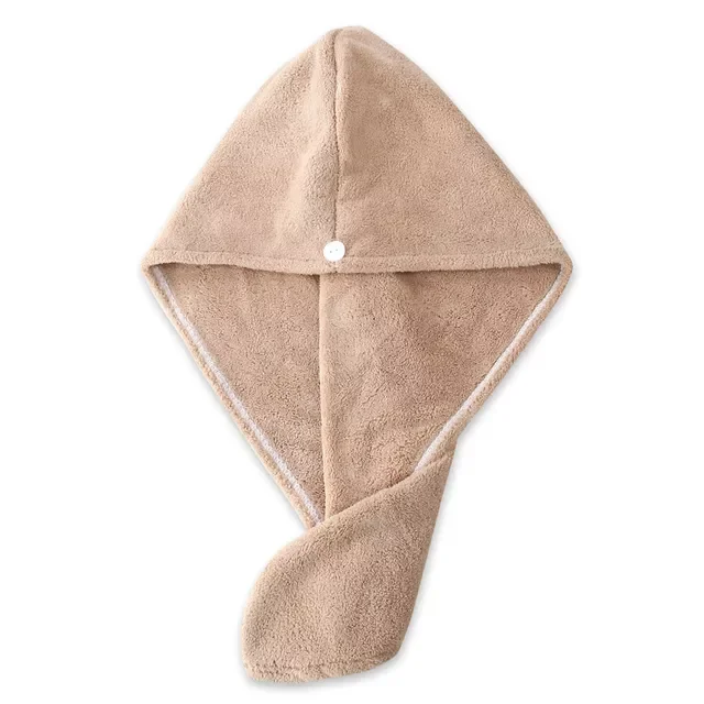 

Женская шапка для сушки волос, быстросохнущее полотенце для волос, шапка, головной убор, банная шапка, однотонное полотенце из микрофибры, ш...