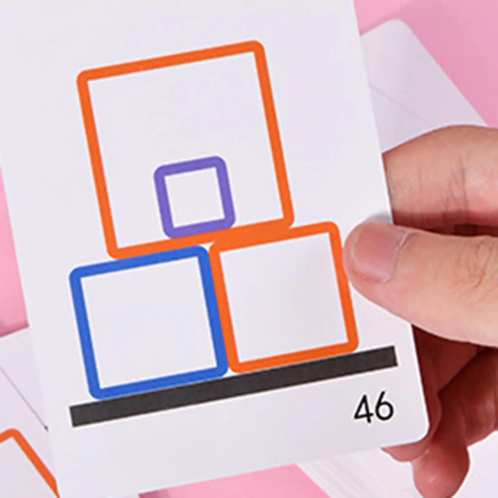 

Stackable Wooden Blocks with 50 Cards for Birthday Gift Gift