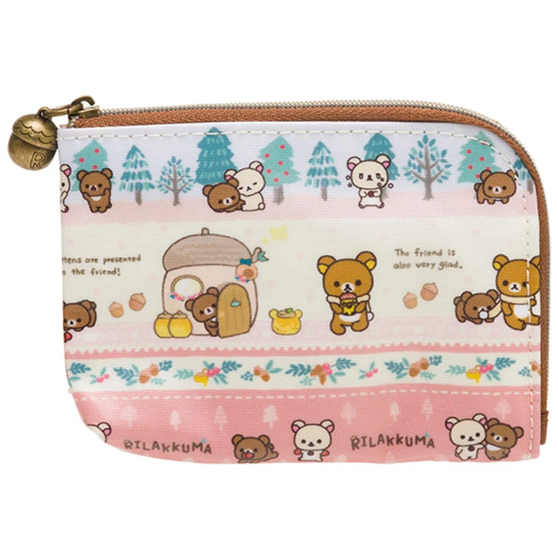 

Многофункциональный чехол Rilakkuma, милый аниме органайзер для макияжа, милый кошелек для монет, кошелек, косметички, чехол для туалетных прина...