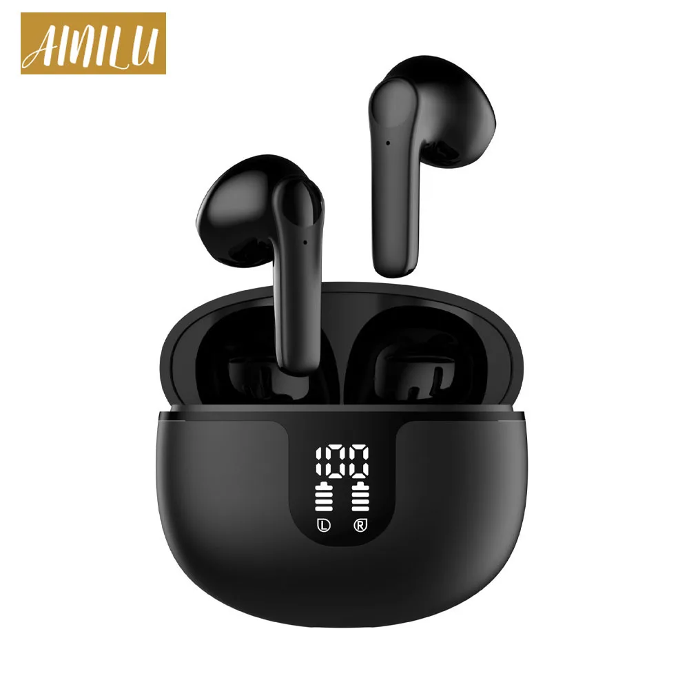 

TWS Wireless Buetooth Headset Noise Cancelling Earphones HiFi Stereo Earbuds Headphones With Mic for All Smartphones