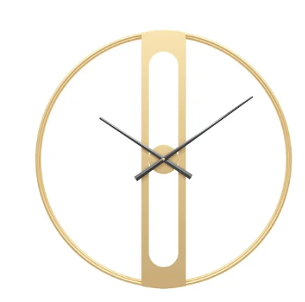 

Round metal clock