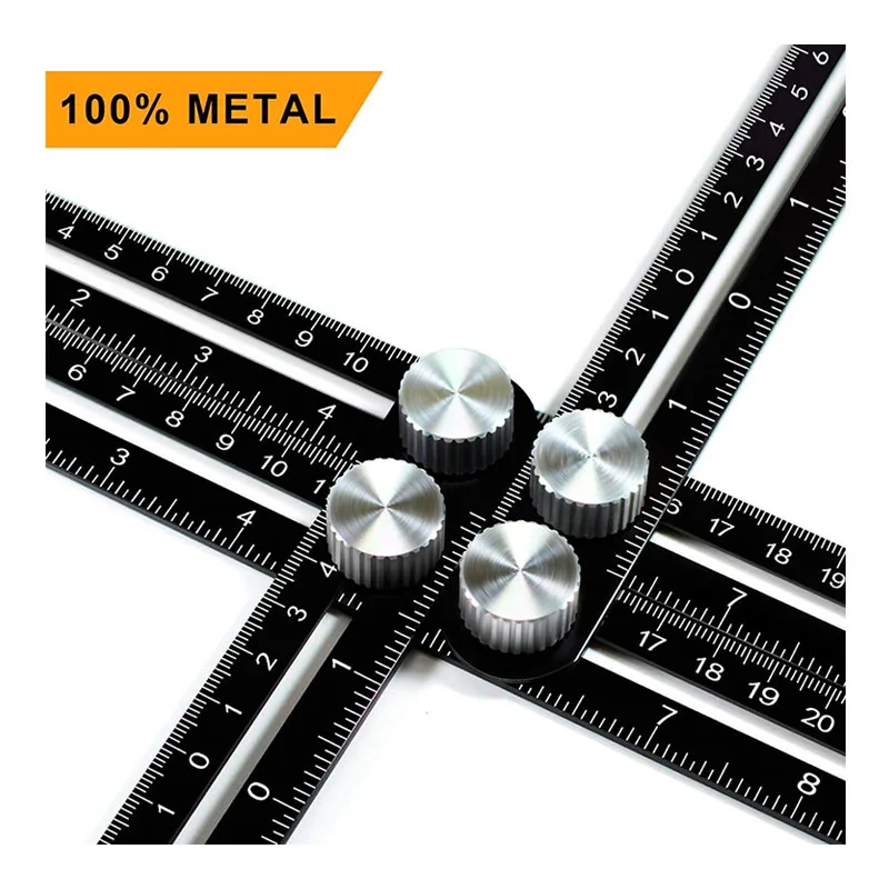 

Aluminum Multi Angle Measuring Ruler for DIY Workers Four Fold Angle Finder Woodworking Tools