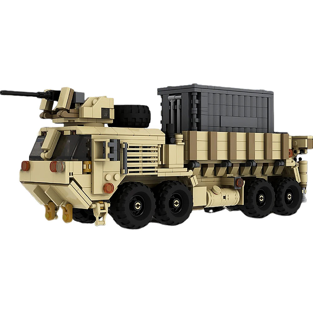 Gobrick MOC Oshkosh HEMTT- M985A4 модель кирпичей военная Тяжелая Расширенная мобильность