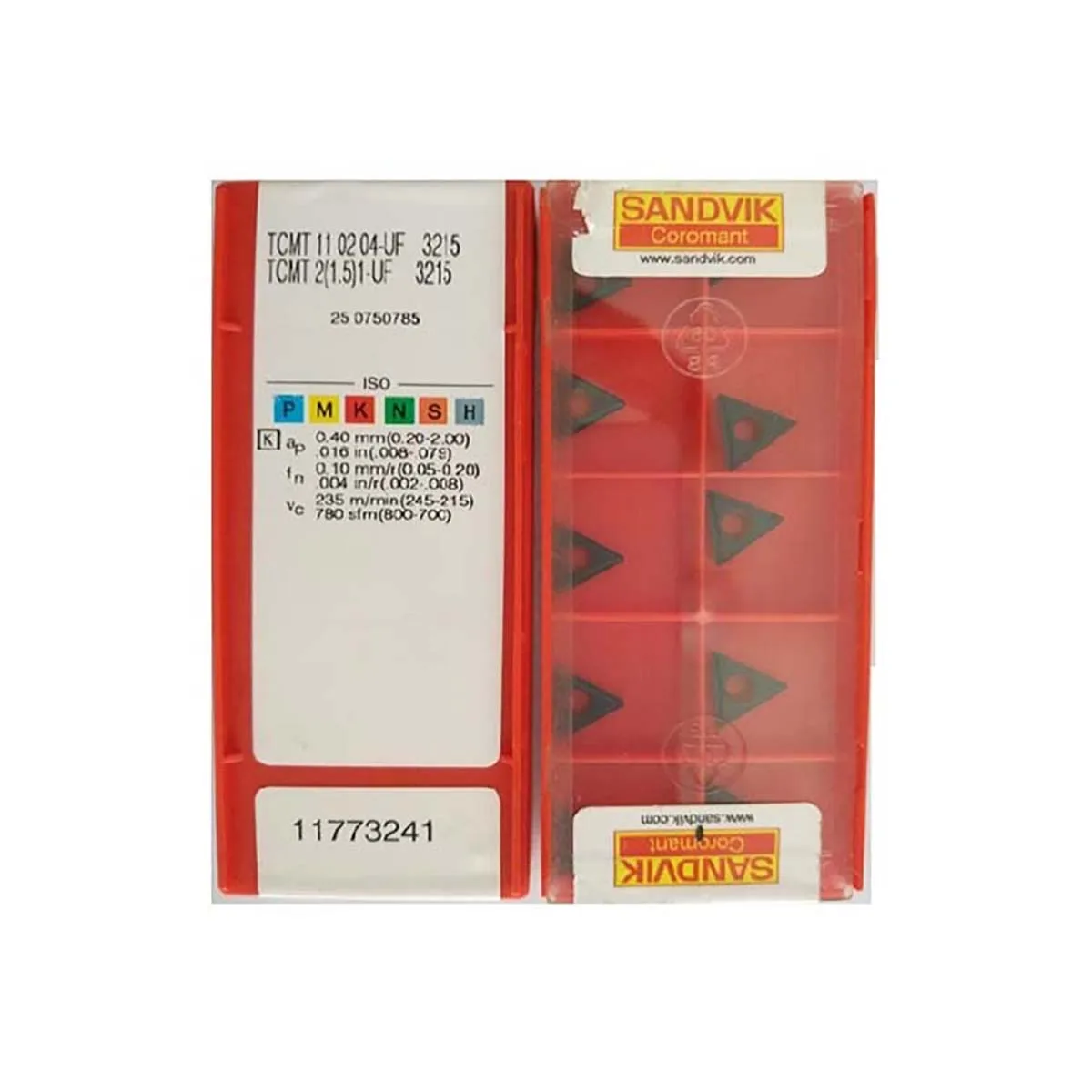 

Sandvik Coromant 100% Original TCMT TCMT11 TCMT110204 UF 3215 Medium Finishing Carbide Turning Inserts TurningTools