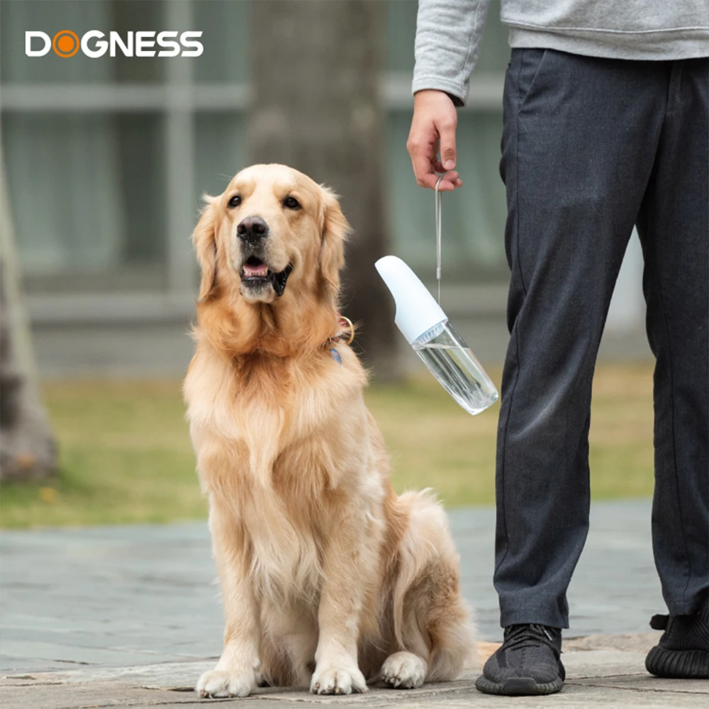 

Dogness Portable Dog Water Bottle Travel Drinking Bowl For Dog Golden Retriever 300ml Outdoor Drinking Fountain For Cats Dogs