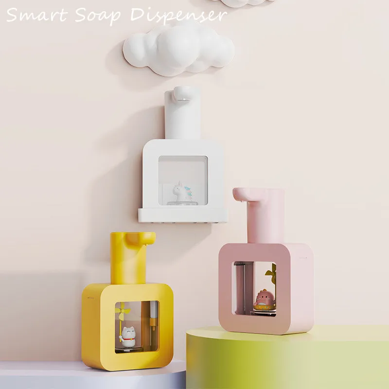 

Настенный дезинфицирующий инструмент для мытья рук, плотный пенный дозатор для мыла, бытовой Электрический Дозатор для мыла с ночным освещ...