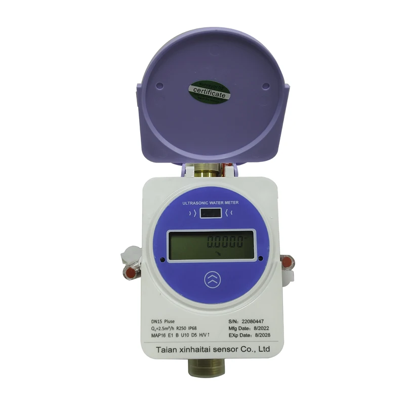 

Xinhaitai Dn15 Dn20 Smart Ultrasonic Flow Water Meter Modbus/RS485/LoRaWAN/Mbus/lora Ultrasonic Water Meter