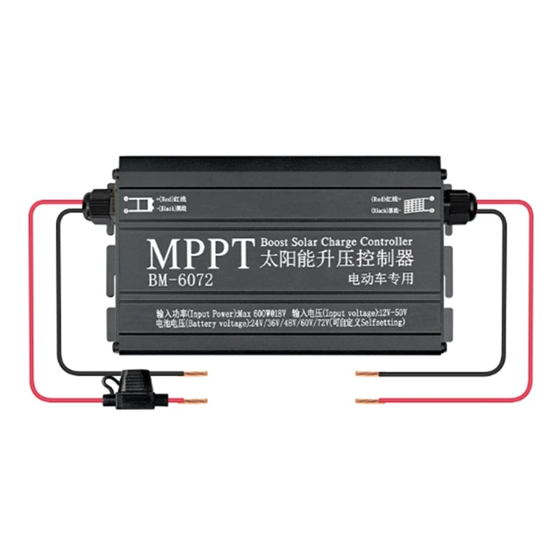 Контроллер заряда солнечной батареи BM6072 600 Вт MPPT Boost для 24 В 36 48 60 в 72 солнечная