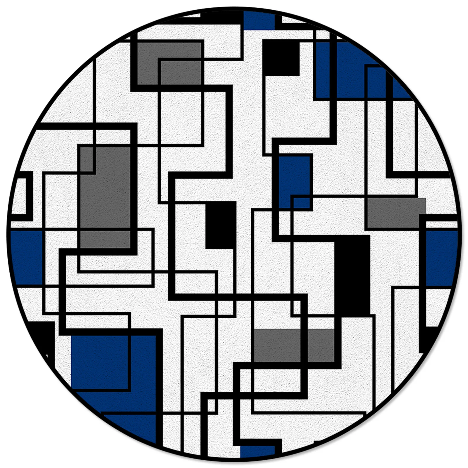 

Абстрактный геометрический Художественный Черный Синий ковер для гостиной большой напольный коврик в комнате коврики и ковры для дома гос...