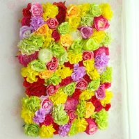 10pcslot 40cm60cm artificial silk rose flower wall wedding decoration home decor party flowers wall
