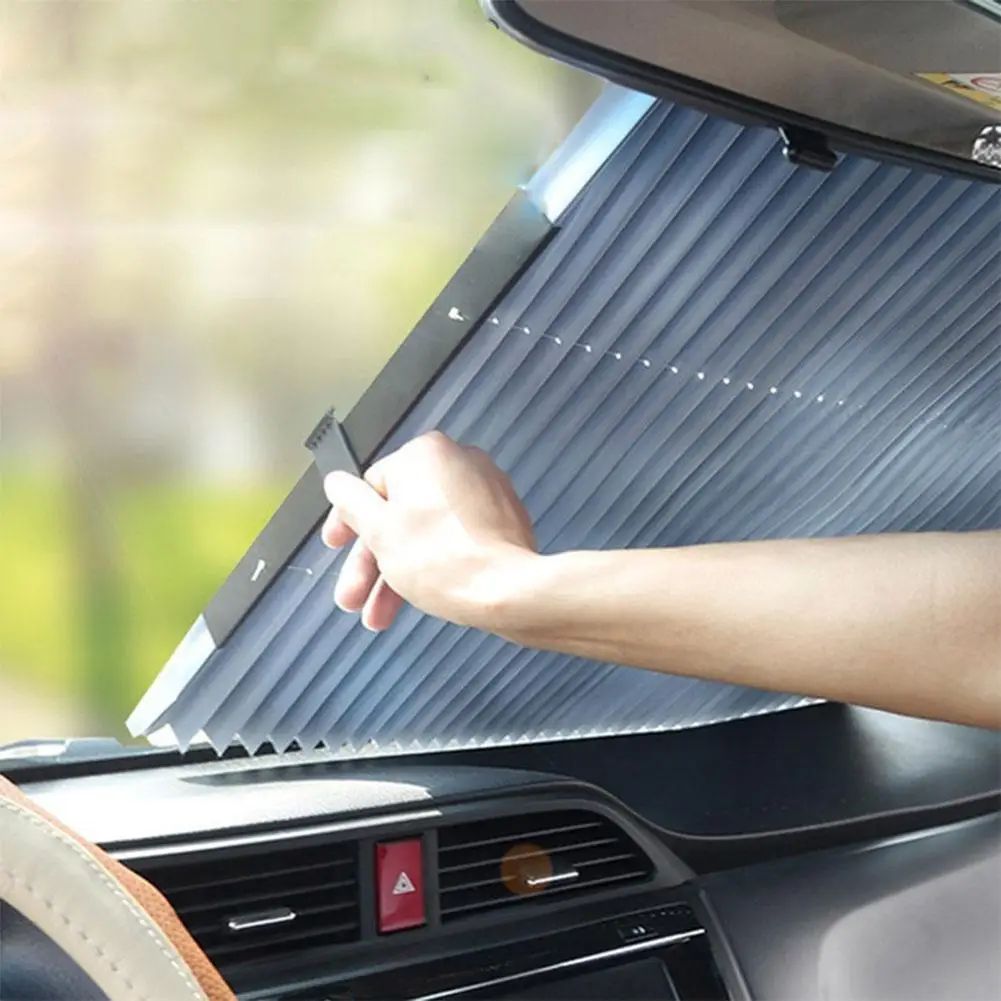 

Car Sunshade Protector Foldable Auto Parasol Front&Rear Window Sun Visor Winshield Sun Shade Protection Covers Automotive Goods