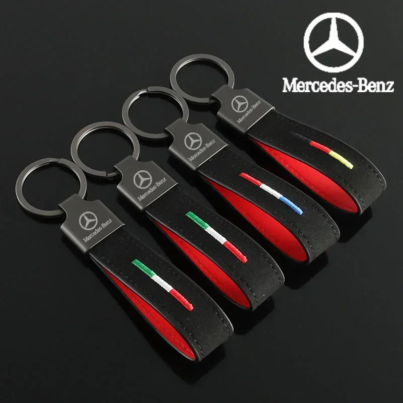 Фото Брелок-подвеска для ключей автомобиля Mercedes-Benz AMG W176 W215 W220 C200 C260 GLA GLC W203 W204 W168 A45, модные деловые цепочки для ключей №5
