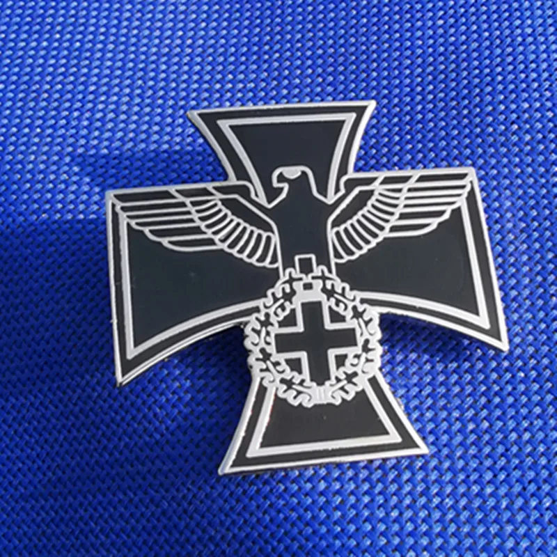 Немецкая армейская железная брошь в виде креста стиле милитари | Украшения и