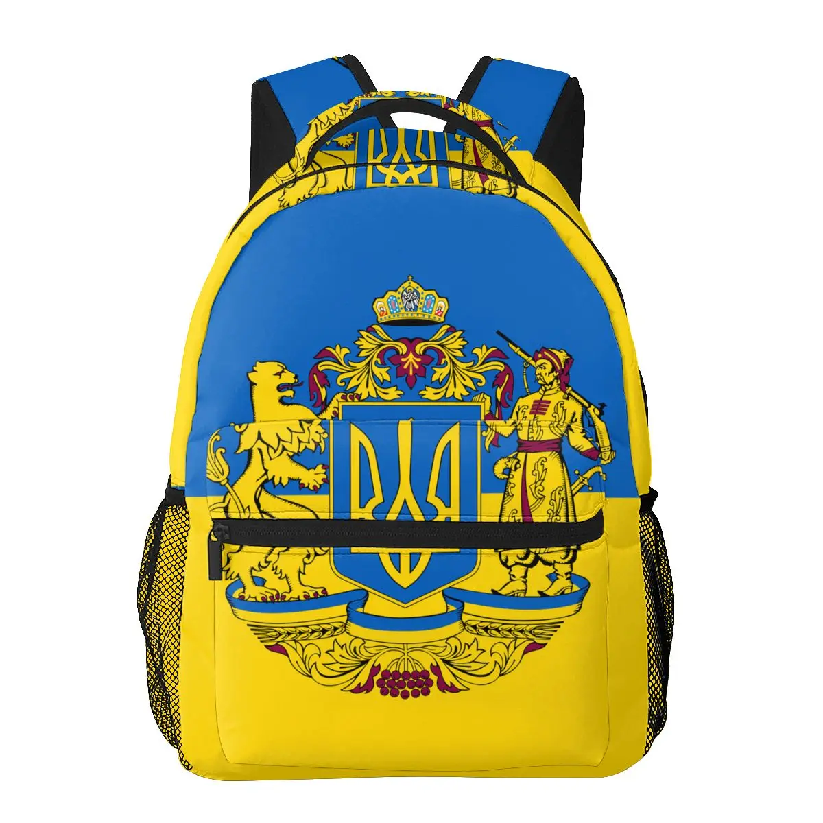 

Women's Backpack Flag Of Ukraine Print School Bag for Men Lady Travel Bag Casual School Backpack