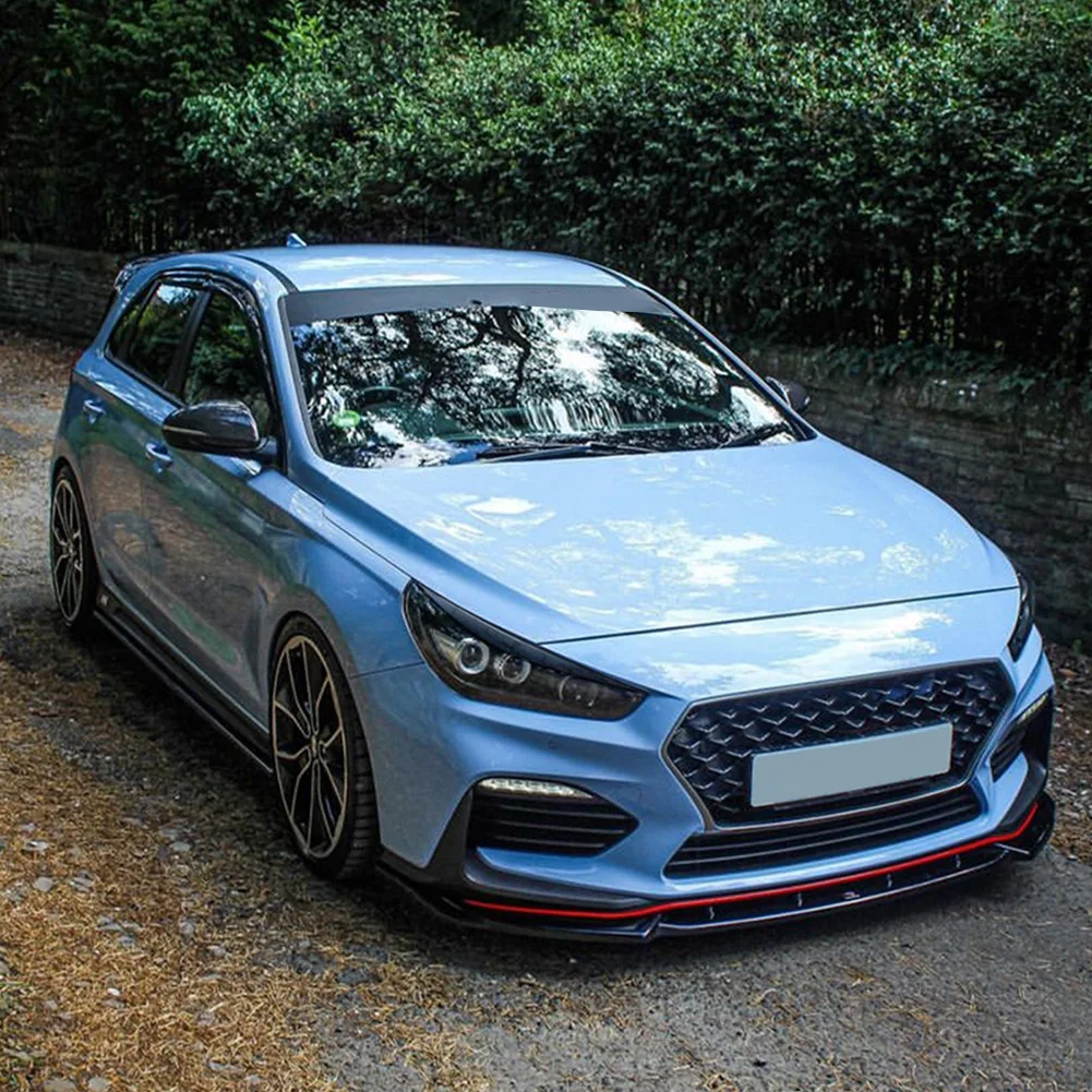 

Exquisite Car Eyebrow Sticker Accessories 1 Pair/2 Pcs ABS Left+Right Bright Black For Hyundai I30 MK3 2017-2020