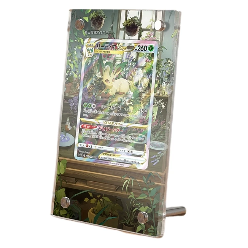 

Персонажи анимации Покемон Leafeon Vstar Расширенная картина акриловая искусственная аниме Классическая Игра коллекционная демонстрационная подставка