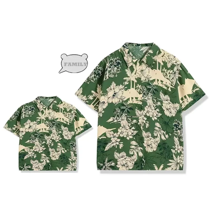

Family Matching Beach Shirt Children T Shirt 2023 Summer Fashion Family Holiday Shirts Dad Mom and Daughter Son Vacation Clothes