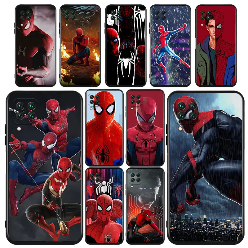 

Hero Spiderman Marvel For Huawei Nova 2i 3 3i 5T 6 7 7i 8 8i 9 PRO Mate 10 20 40 Lite Pro Black luxury Silicone Soft Phone Case