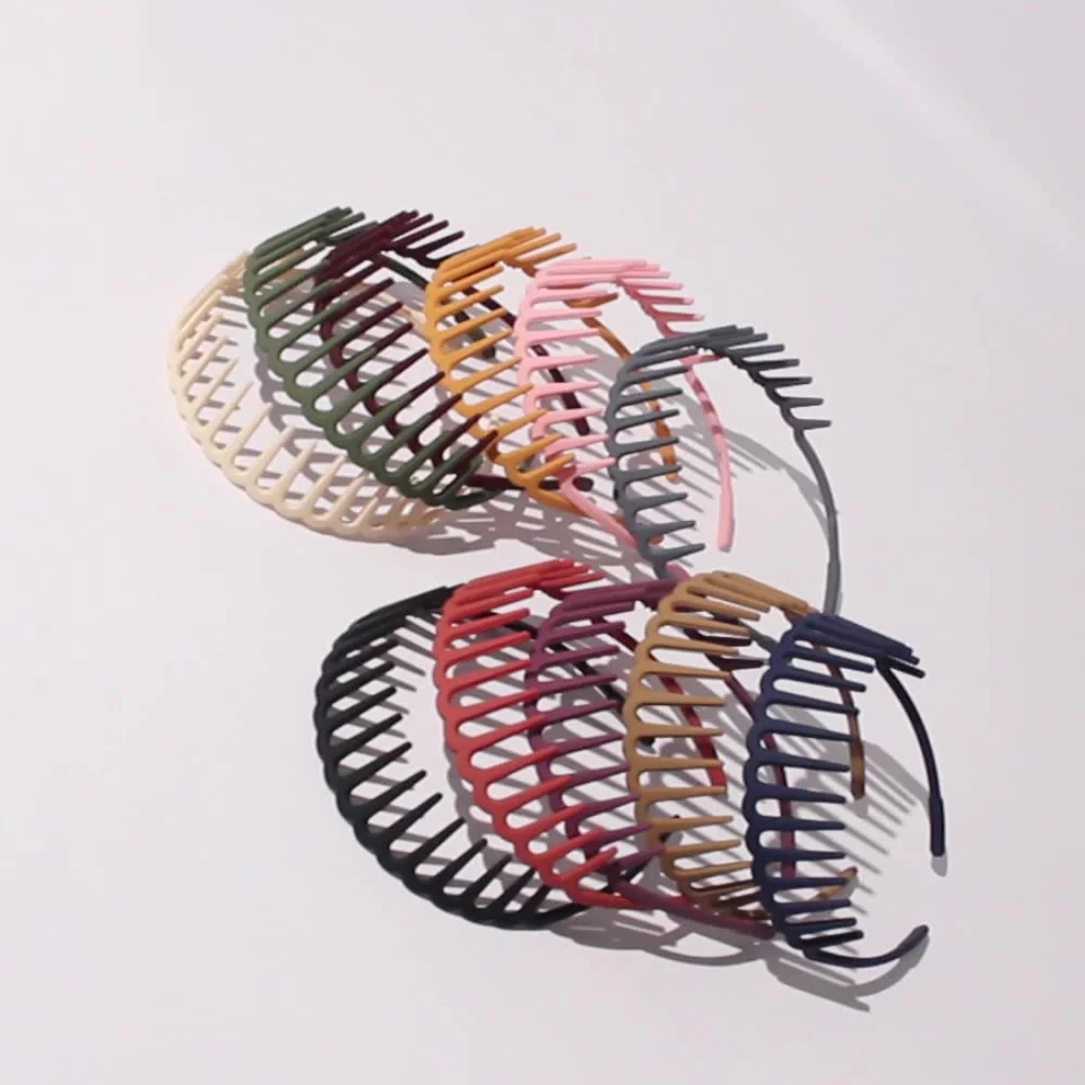 Ободок для волос ЗигЗаг Женский нескользящий обруч с зубьями акулы гребень в