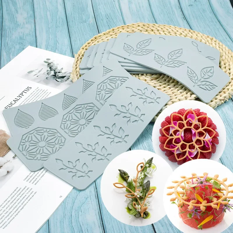 

Silicone Fondant Lace Pad Mold, Fruit, Vegetable, Animal, Leaf, Ring, Cake Baking Decoration Tools, Molecular Cooking, Resin Mol