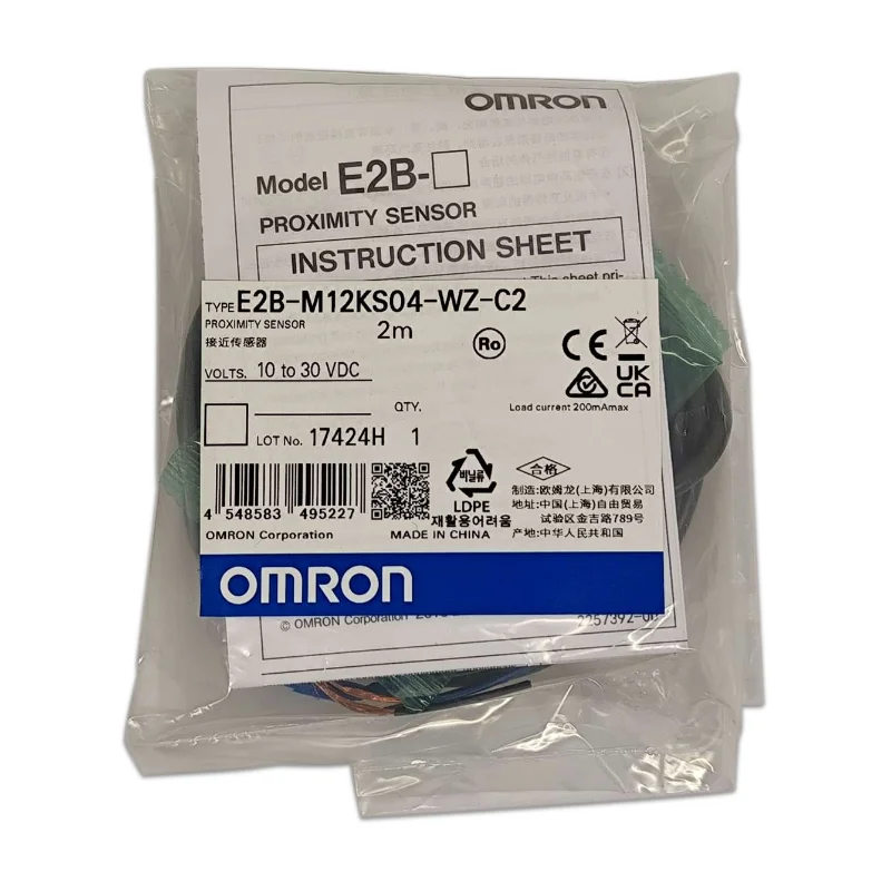 Фото Новый оригинальный индуктивный датчик приближения Omron E2B-M12KS02 M12KS04 M12LS02 M12LS04-WZ-B1 B2 C1 C2, 2 м №4