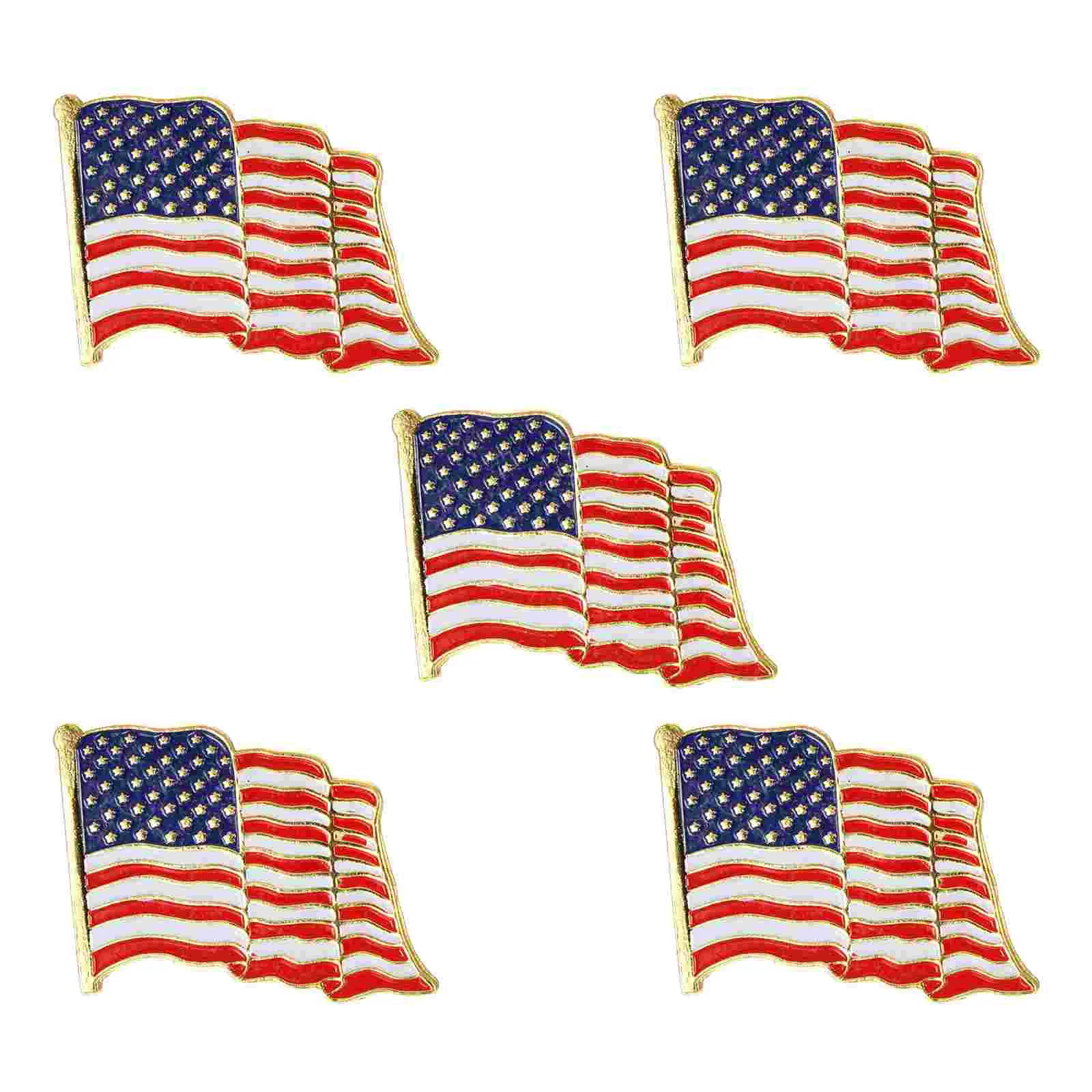 

Brooch Pin Collar Shirt Clip Breastpin Lapel Flag American Badgemetalenamel Decoration Costume Ladies Cardigan Clips Dress Alloy