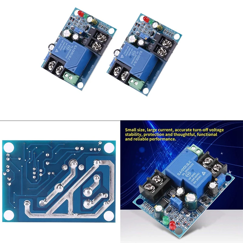 

Модуль управления зарядкой 2 шт., автоматический модуль управления зарядкой аккумулятора 30 А, модуль защиты зарядки аккумулятора